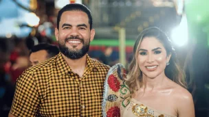 O prefeito de Turilândia - MA, Paulo Curió e Tânya Karla