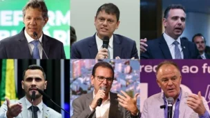 Fernando Haddad, Tarcísio de Freitas, Rodrigo Pacheco, Cleitinho, Eduardo Paes, Renato Casagrande