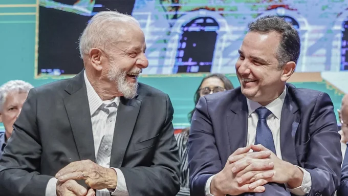 Presidente da República, Luiz Inácio Lula da Silva e o Presidente do Senando, Senador Rodrigo Pacheco