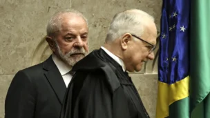 O presidente Luiz Inácio Lula da Silva e o presidente do STF, Edson Fachin