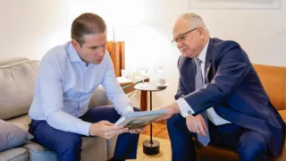 Presidente do Supremo Tribunal Federal (STF), ministro Edson Fachin se reúne com Deputado Hugo Motta, Presidente da Câmara dos Deputados
