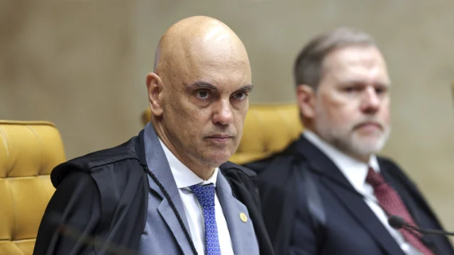 O ministro do STF, Alexandre de Moraes e Dias Toffoli