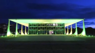 Fachada do STF. STF