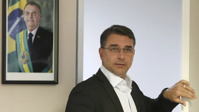 O Senador e pré-candidato a Presidência da Republica pelo PL, Flávio Bolsonaro (PL/ RJ)