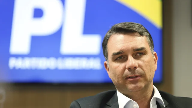 O Senador e pré-candidato a Presidência da Republica pelo PL, Flávio Bolsonaro (PL/ RJ)
