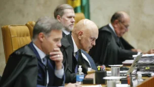 Ministros Dias Toffoli, André Mendonça, Alexandre de Moraes e Gilmar Mendes
