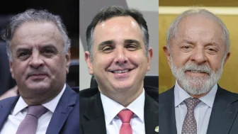 Dep. Aécio Neves (PSDB - MG), senador Rodrigo Pacheco (PSD-MG), Presidente da República, Luiz Inácio Lula da Silva