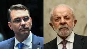 Flávio Bolsonaro e Lula