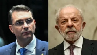 Flávio Bolsonaro e Lula