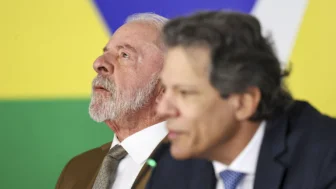 O Presidente da República, Luiz Inácio Lula da Silva, e o ministro da Fazenda, Fernando Haddad