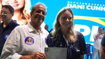 O Presidente Nacional do Partido Liberal, Valdemar Costa Neto e a deputada federal Dani Cunha