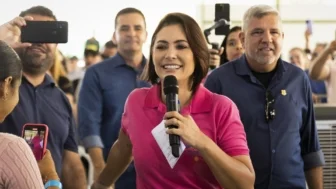 A Presidente Nacional do PL Mulher, Michelle Bolsonaro