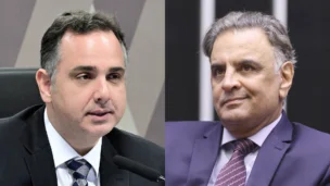 senador Rodrigo Pacheco e o Dep. Aécio Neves