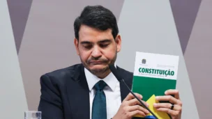 Reunião da Comissão de Constituição e Justiça (CCJ) do Senado durante sabatina do advogado-geral da União, Jorge Rodrigo Araújo Messias