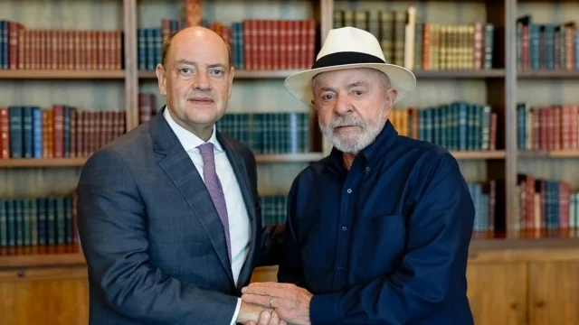 Presidente da República, Luiz Inácio Lula da Silva, recebe Governador interino do Estado do Rio de Janeiro, Ricardo Couto