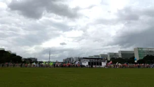 Manifestação na esplanada