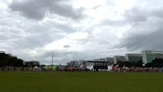 Manifestação na esplanada