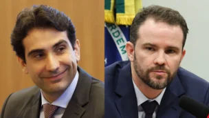 O presidente do Banco Central do Brasil, Gabriel Galípolo com o ministro da Fazenda, Dario Durigan