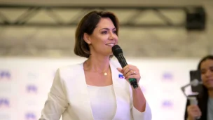 A Presidente Nacional do PL Mulher, Michelle Bolsonaro