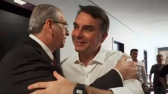 Flávio Bolsonaro e Eduardo Cunha