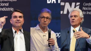 Flávio Bolsonaro, Romeu Zema, Ronaldo Caiado