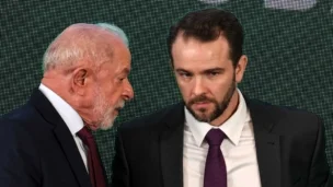 O presidente Luiz Inácio Lula da Silva e o ministro da Fazenda, Dario Durigan