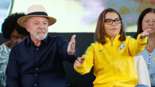 Presidente da República, Luiz Inácio Lula da Silva e a primeira-dama, Janja Lula da Silva