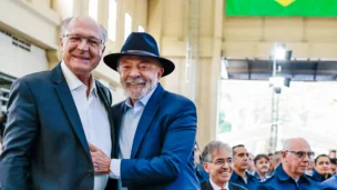 Presidente da República, Luiz Inácio Lula da Silva e o vice-presidente da República Geraldo Alckmin