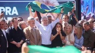 Algumas fotos da convenção do PSD neste domingo (26/7) em São Paulo (SP) candidato do PSD Ronaldo Caiado