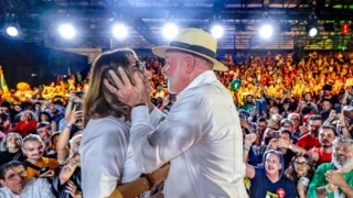 Presidente da República, Luiz Inácio Lula da Silva e a primeira-dama, Janja Lula da Silva
