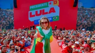 A primeira-dama, Janja Lula da Silva