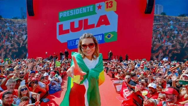 A primeira-dama, Janja Lula da Silva