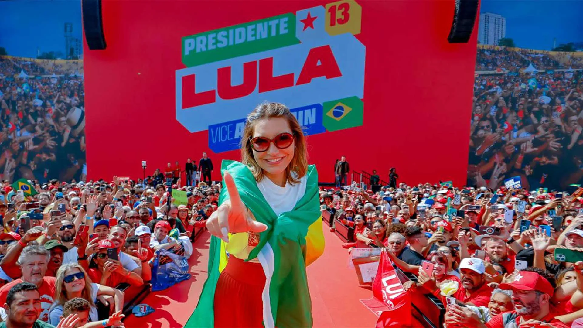 A primeira-dama, Janja Lula da Silva