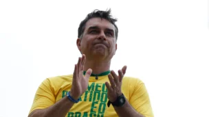 O senador Flávio Bolsonaro, candidato à presidência da República