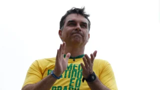 O senador Flávio Bolsonaro, candidato à presidência da República