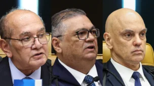 Ministro Gilmar Mendes, Flávio Dino,Alexandre de Moraes