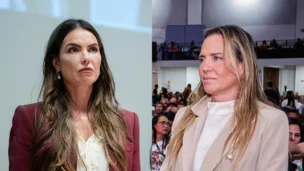 Deputada Paula Belmonte e a governadora Celina Leão