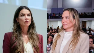 Deputada Paula Belmonte e a governadora Celina Leão