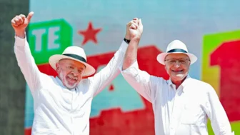 Presidente da República, Luiz Inácio Lula da Silva e o vice-presidente da República Geraldo Alckmin