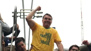 O senador Flávio Bolsonaro
