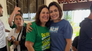 Michelle Bolsonaro (PL) e Bia Kicis (PL-DF)