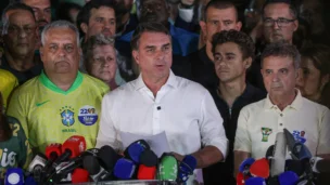O candidato à Presidência da República, senador Flávio Bolsonaro
