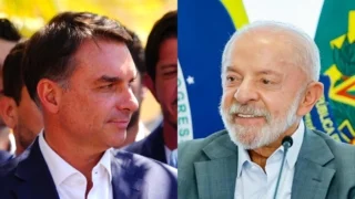 Senador Flávio Bolsonaro, presidente da República, Luiz Inácio Lula da Silva