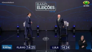 Senador Flávio Bolsonaro e Presidente da República, Luiz Inácio Lula da Silva