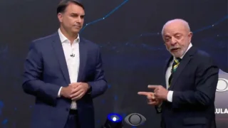 Senador Flávio Bolsonaro e Presidente da República, Luiz Inácio Lula da Silva