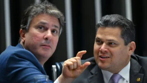 senador Camilo Santana, presidente do Senado Federal, senador Davi Alcolumbre