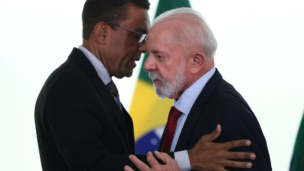 O deputado federal Otoni de Paula e o presidente Lula.