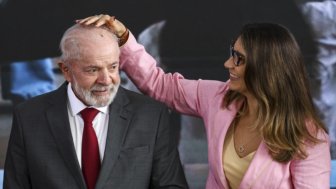 O presidente Luiz Inácio Lula da Silva e a primeira-dama, Janja Lula da Silva