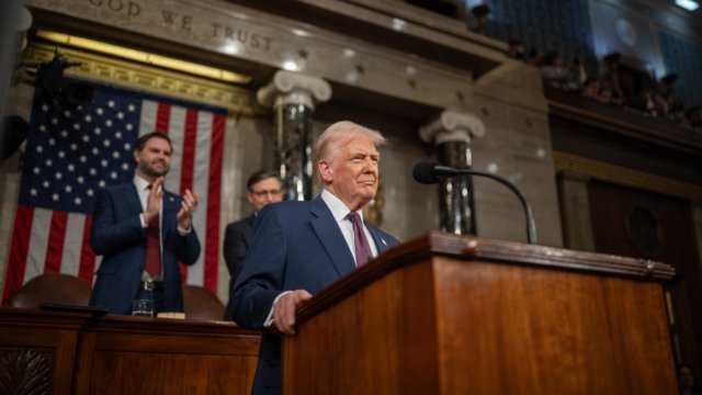 O presidente dos Estados Unidos da América, Donald Trump.
