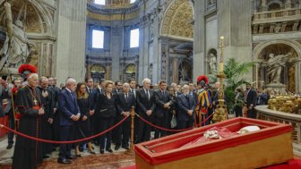 Comitiva brasileira no funeral do papa Francisco
